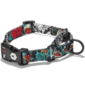 Wolfgang Premium Martingale Dog Collar for Small Medium Large Dogs, LosMuertos